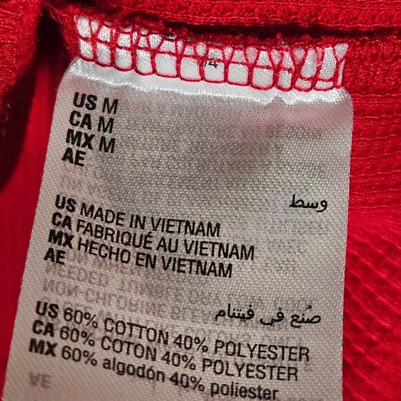 Karen Scott Sport Womens Red Waffle Knit Long Sleeve Pullover Size M Soft & Brea - Picture 11 of 15